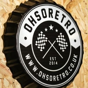OhSoRetro Round Logo Bottle Top Wall Hanger