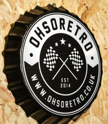 OhSoRetro Round Logo Bottle Top Wall Hanger
