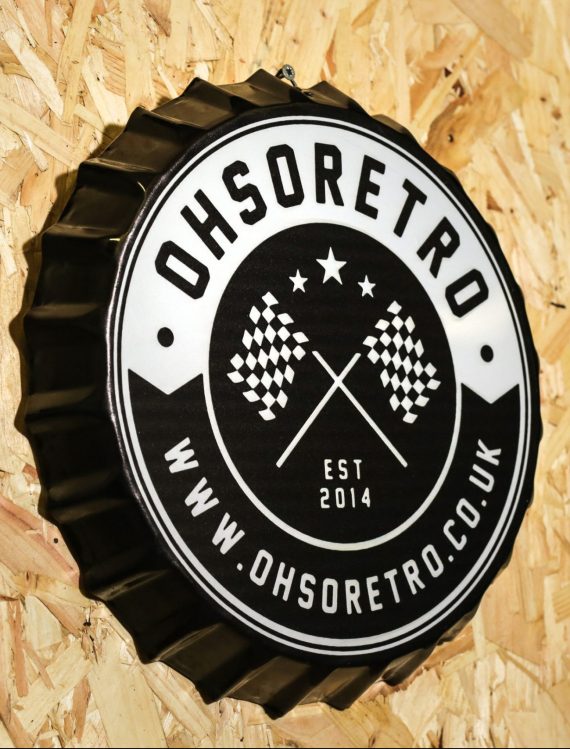 OhSoRetro Round Logo Bottle Top Wall Hanger