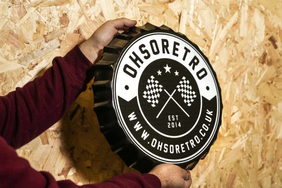 OhSoRetro Round Logo Bottle Top Wall Hanger - Image 3