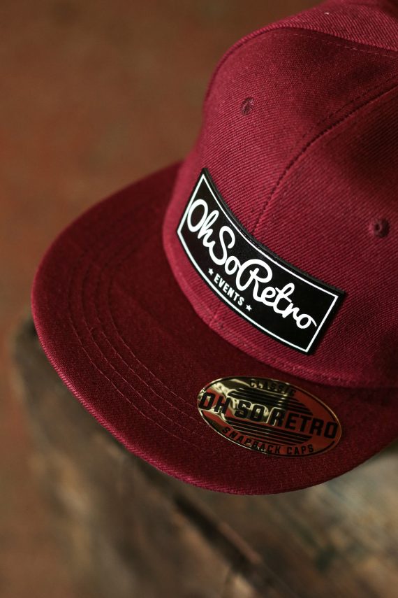 Black Leather Rectangle Patch Snapback (Various Colours)