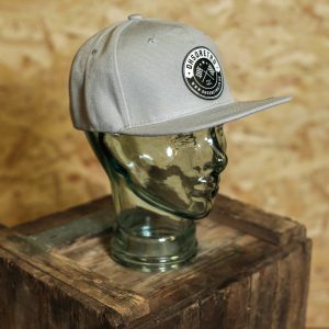 Black Leather Round Patch Snapback (Various Colours) - Image 3