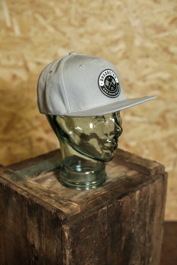 Black Leather Round Patch Snapback (Various Colours) - Image 3