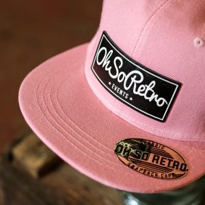Black Leather Rectangle Patch Snapback (Various Colours) - Image 2