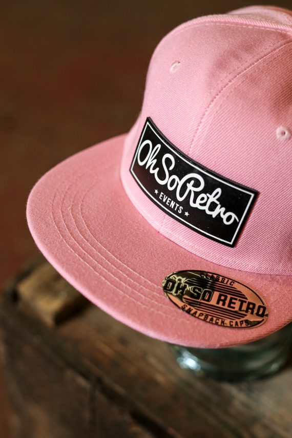 Black Leather Rectangle Patch Snapback (Various Colours) - Image 2