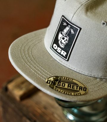 Skull Spark Plug Patch Snapback (Burgundy or Grey)