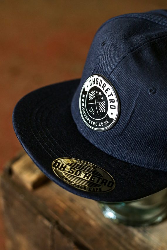 Black Leather Round Patch Snapback (Various Colours) - Image 6
