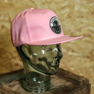 Black Leather Round Patch Snapback (Various Colours) - Image 7