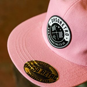Black Leather Round Patch Snapback (Various Colours) - Image 2