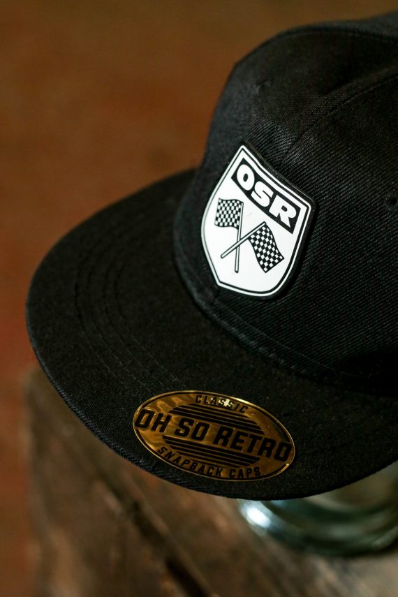 OSR Flag Crest Leather Patch Snapback (Black or Grey)