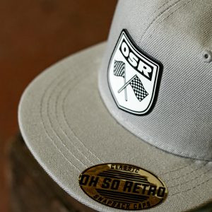 OSR Flag Crest Leather Patch Snapback (Black or Grey) - Image 2