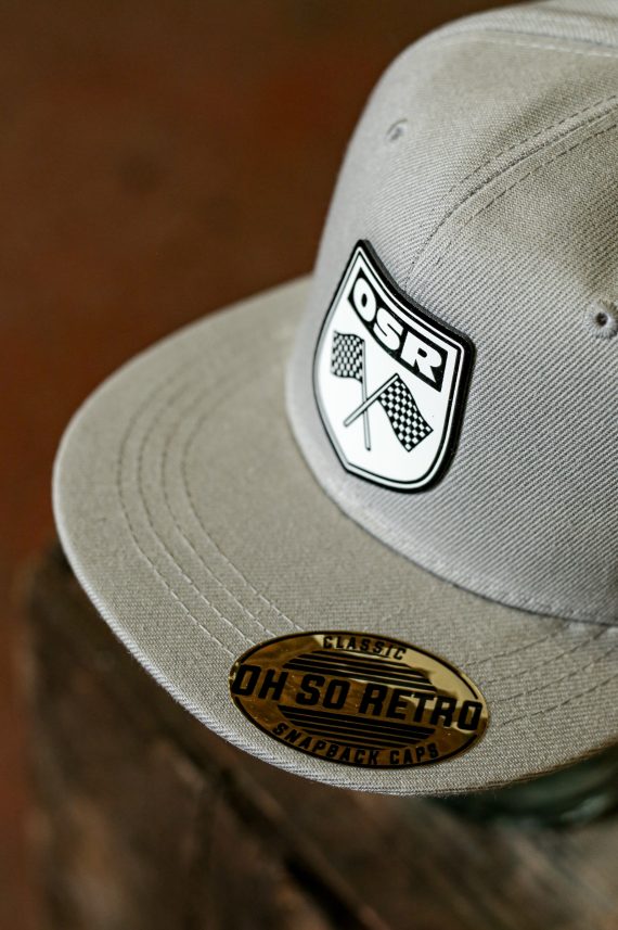 OSR Flag Crest Leather Patch Snapback (Black or Grey) - Image 2