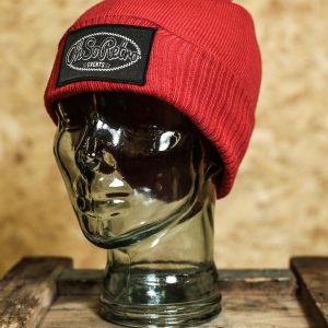Kids Patch Bobble Hat Beanie (Red, Pink or Navy) - Image 2