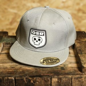 Kids OSR Skull Patch Snapback (Black/Grey/Pink)