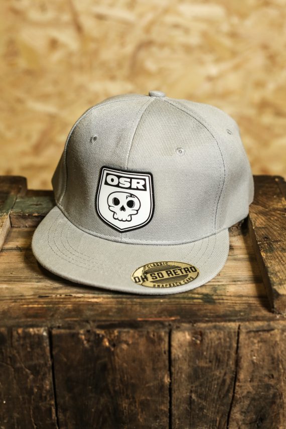 Kids OSR Skull Patch Snapback (Black/Grey/Pink)