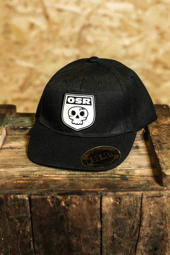 Kids OSR Skull Patch Snapback (Black/Grey/Pink) - Image 2