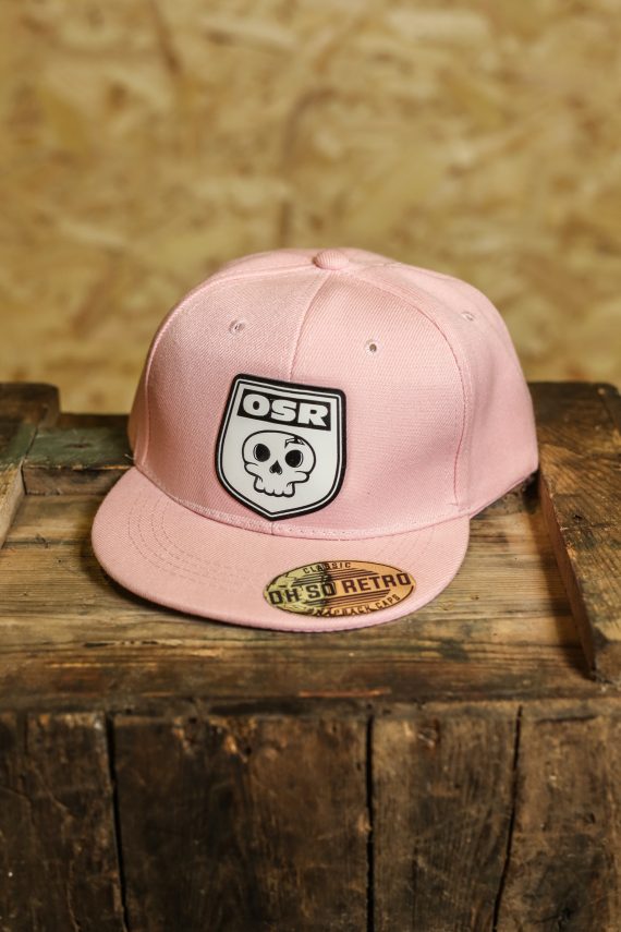 Kids OSR Skull Patch Snapback (Black/Grey/Pink) - Image 4