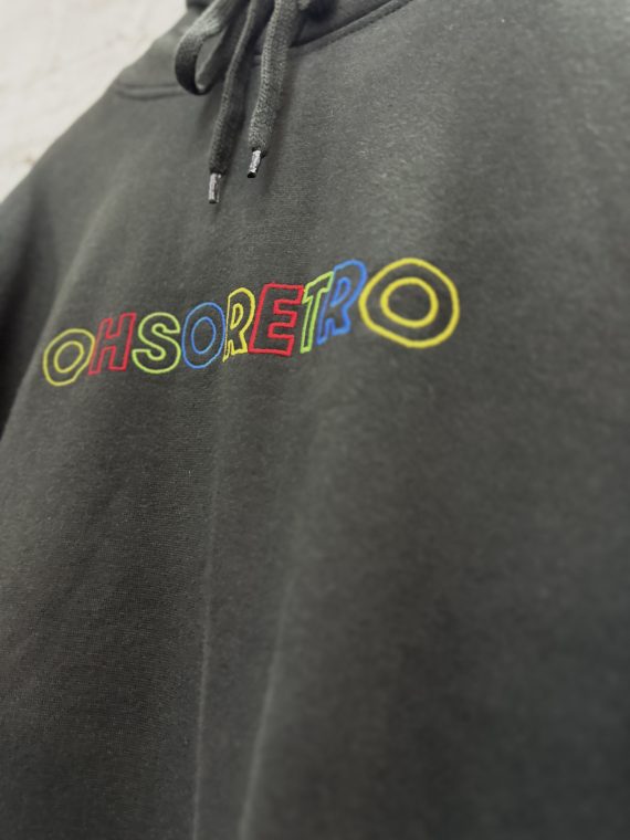 OhSoRetro Multi Coloured Embroidered Hoody - Image 7