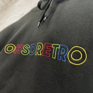 OhSoRetro Multi Coloured Embroidered Hoody - Image 8