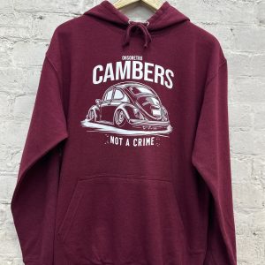 Cambers Not A Crime Beetle Hoody (Black or Burgundy)