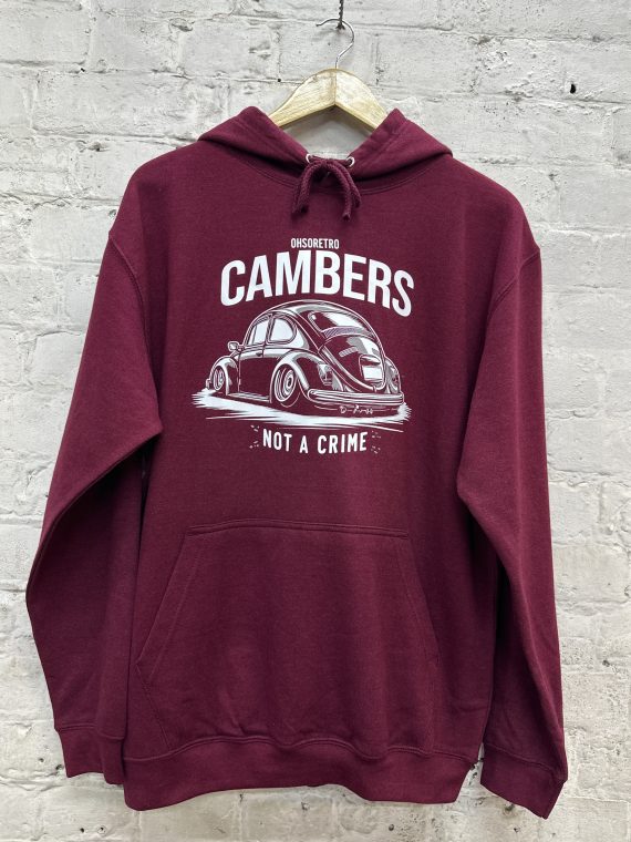 Cambers Not A Crime Beetle Hoody (Black or Burgundy)
