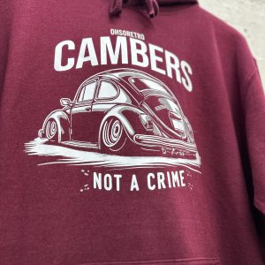 Cambers Not A Crime Beetle Hoody (Black or Burgundy) - Image 5