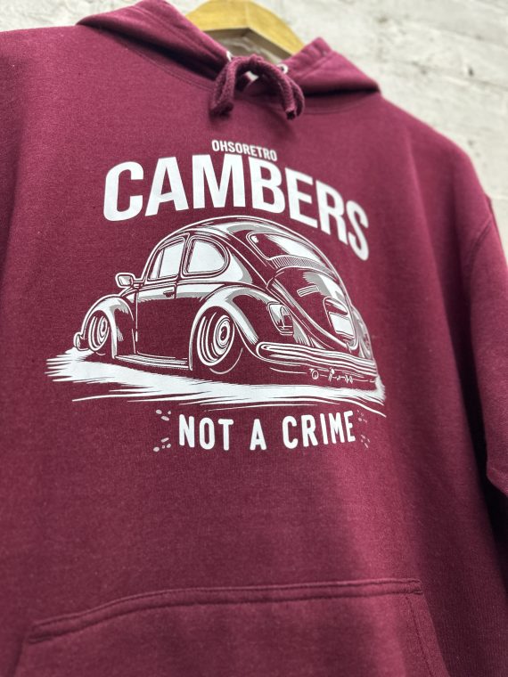 Cambers Not A Crime Beetle Hoody (Black or Burgundy) - Image 5