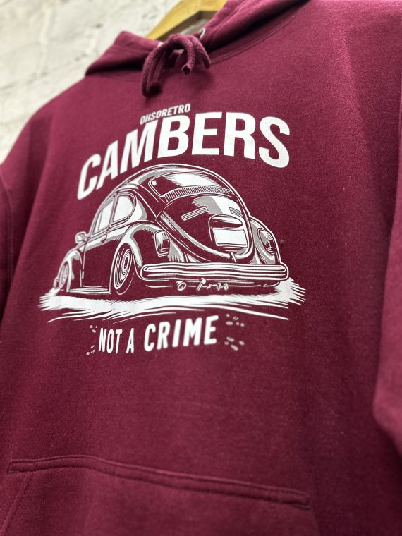 Cambers Not A Crime Beetle Hoody (Black or Burgundy) - Image 6