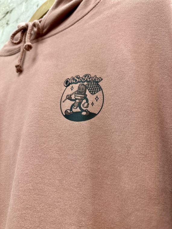 Sparky Logo Dusty Pink Hoody - Image 4