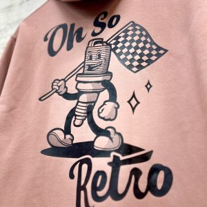 Sparky Logo Dusty Pink Hoody - Image 10